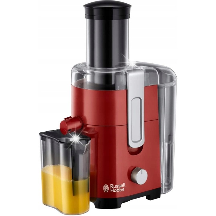 Сокоизстисквачка Russell Hobbs Desire 550W, червена, съд за отпадъци 2л, съд за сок 750мл, отвор 75мм