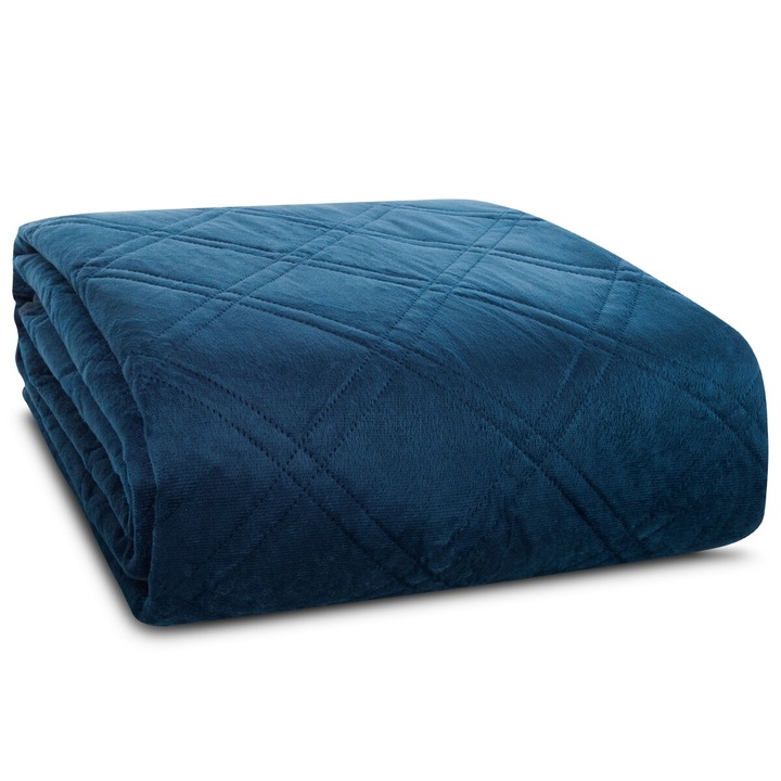 Cuvertura de pat LUIZ8 220 x 240 albastru marin Eurofirany