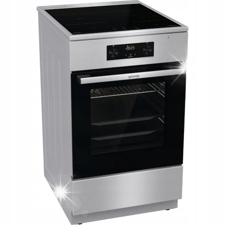 Електрическа готварска печка, Gorenje GEIT5C61XPG, индукция, 70л, инокс, 500x850мм