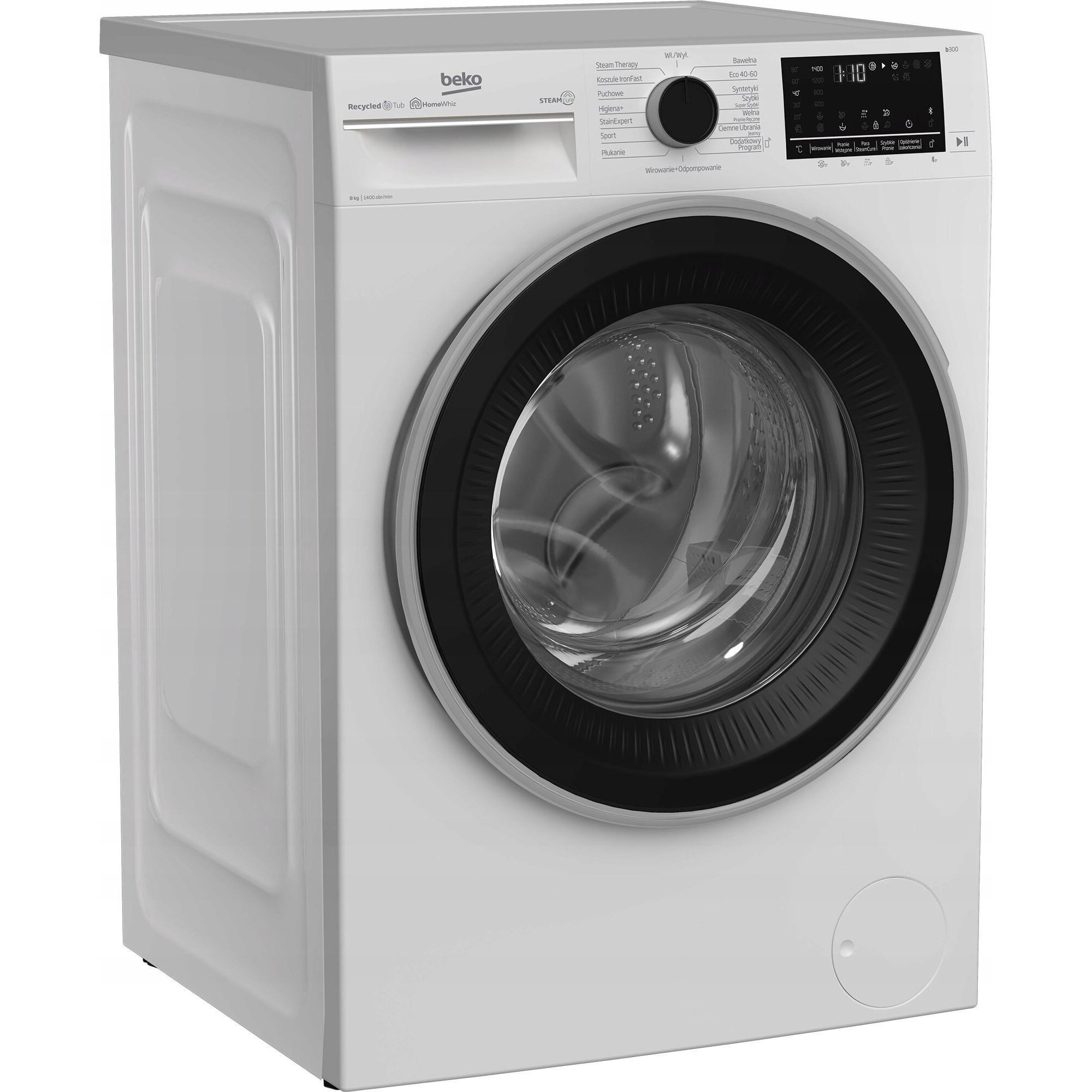 Masina de spalat rufe Beko 8 kg 1400 rpm, alb, 60x55x84cm