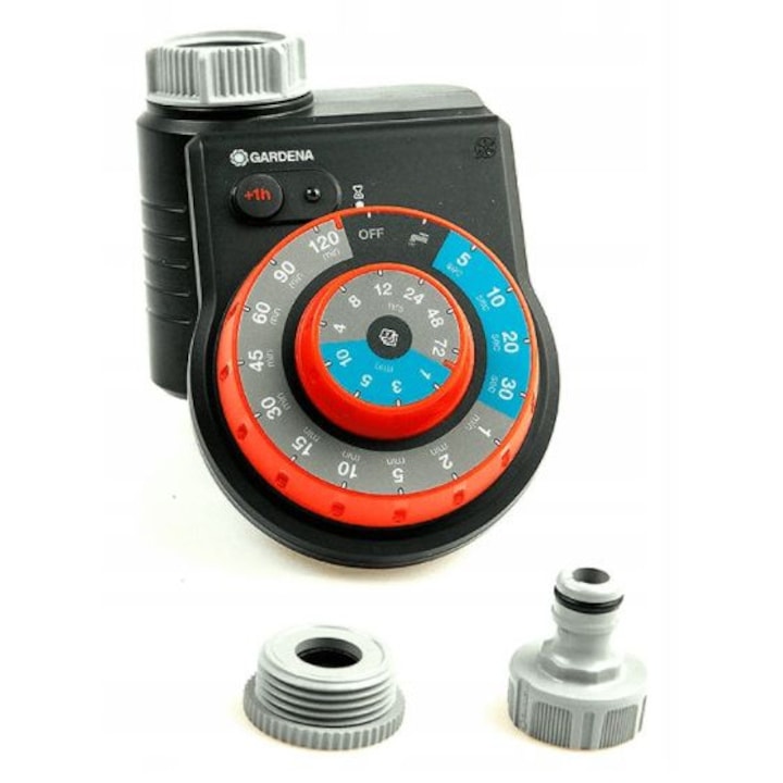 Програматор за поливане GARDENA EasyPlus, 60 програми, захранване с батерии, 0,5-12 бара, за външна употреба