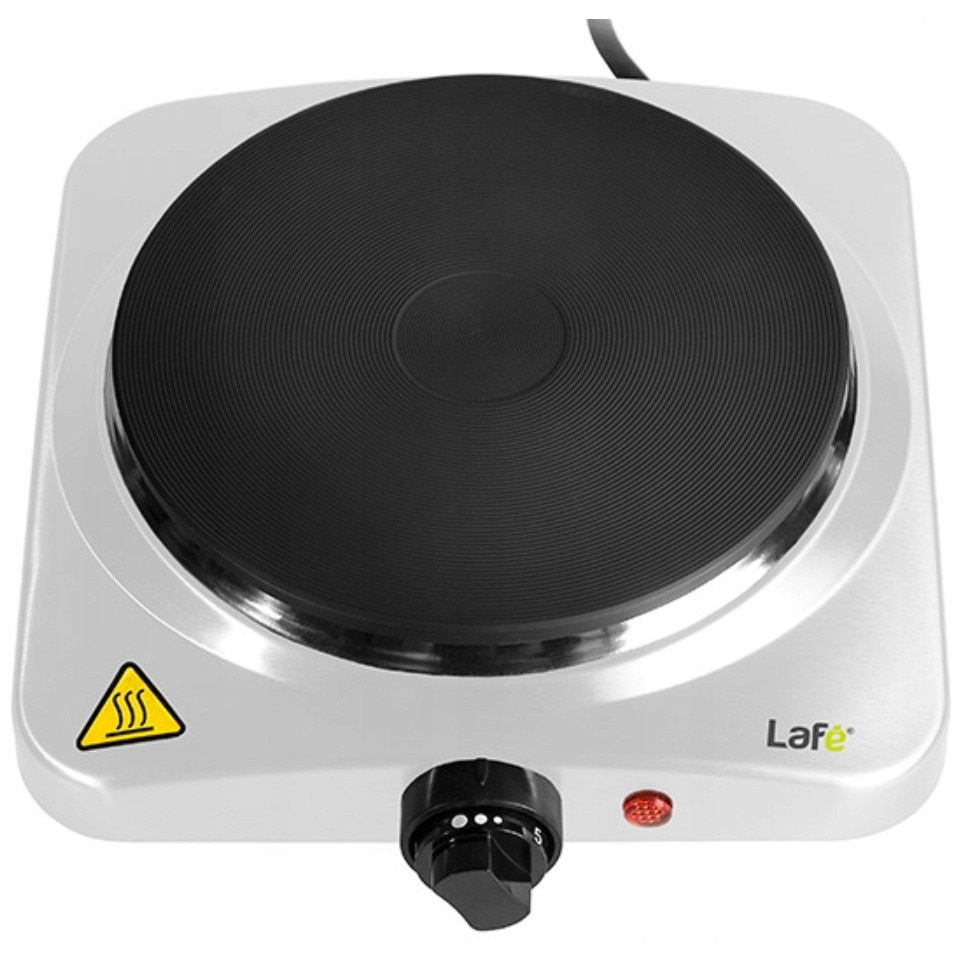 Aragaz electric, Lafe KEW001, 1500W alb, 1 zona de gatit, termostat reglabil