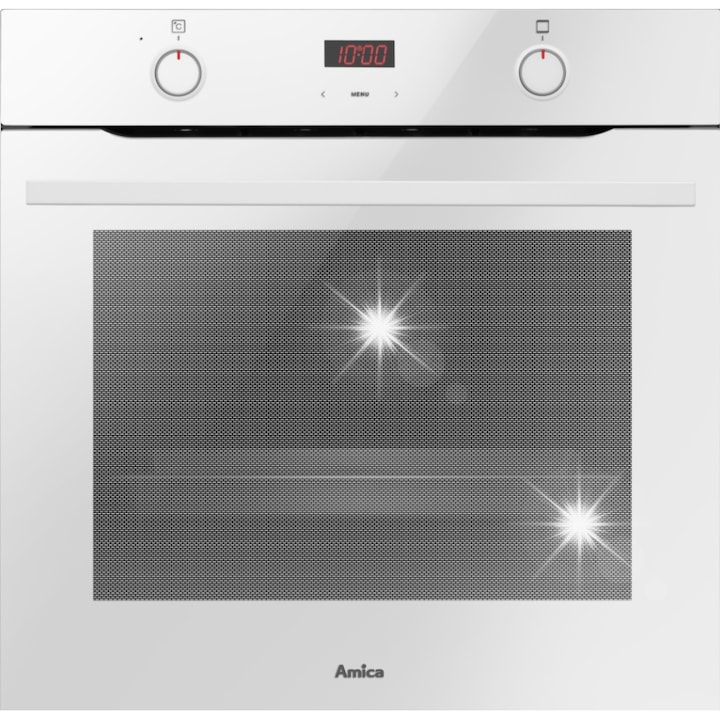 Електрическа фурна Amica ED 37617W X-TYPE, 77л, бял, функция грил, система BakingPro