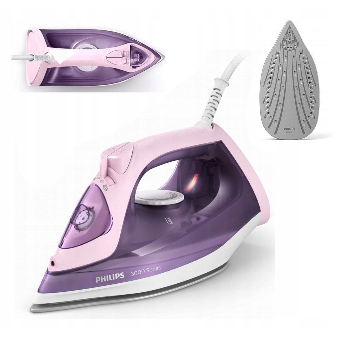 Fier de calcat Philips DST3020/30 2200W 35g/min Fiolet 0,3l