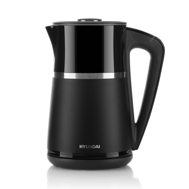 Fierbator electric, Hyundai VK309, 2200W, 1,7l, negru, cu reglare temperatura