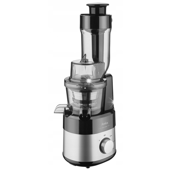 Сокоизстисквачка Amica JSM 4014, XL отвор, функция IceCream, инокс, 50,6x18x18см