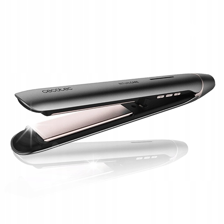 Преса за изправяне на коса Cecotec RitualCare 880, турмалин, 160-220°C, сребриста