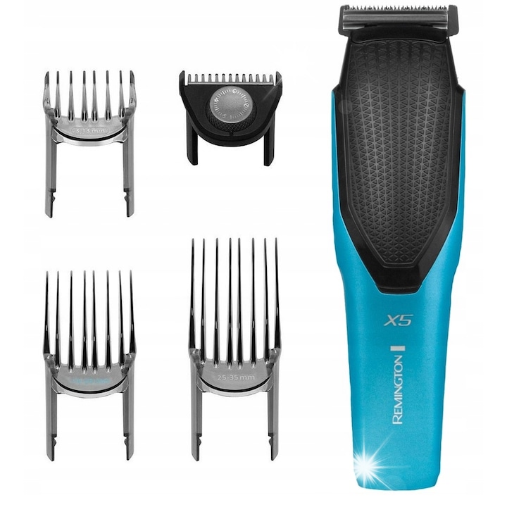 Машинка за подстригване REMINGTON HC5000 Power-X, 72 дължини 3-35 мм, тюркоаз-черна