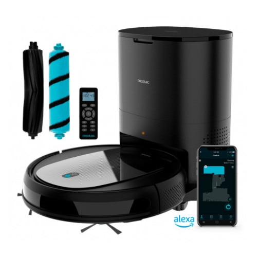 Aspirator robot Cecotec Conga 2290 Ultra Home, 160 min autonomie, functie mop, negru, 31x8cm