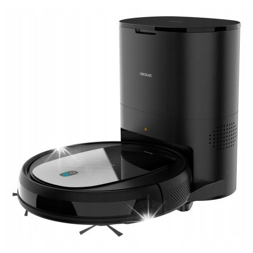 Aspirator robot Cecotec Conga 2290 Ultra Home, 160 min autonomie, functie mop, negru, 31x8cm