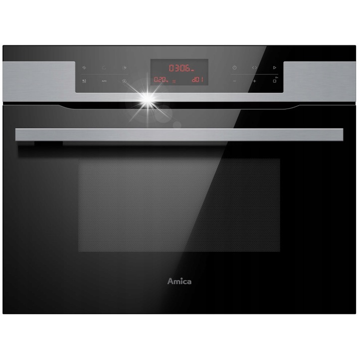 Cuptor cu microunde Amica AMMB44E2GCI X-TYPE, 44l, inox, 5 nivele de putere, functie Combigrill