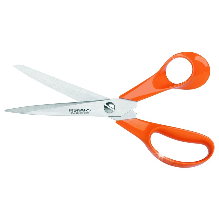 Универсална ножица, Fiskars 21 см, инокс, за десничари, 8 см ширина