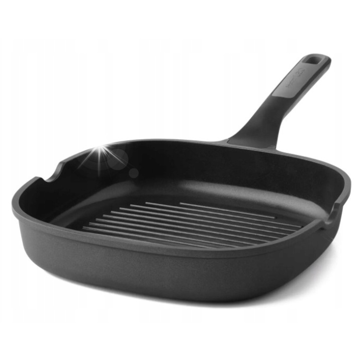 Грил тиган с незалепващо покритие, 26см, CeraGreen, рециклиран алуминий, за всички котлони, Berghoff