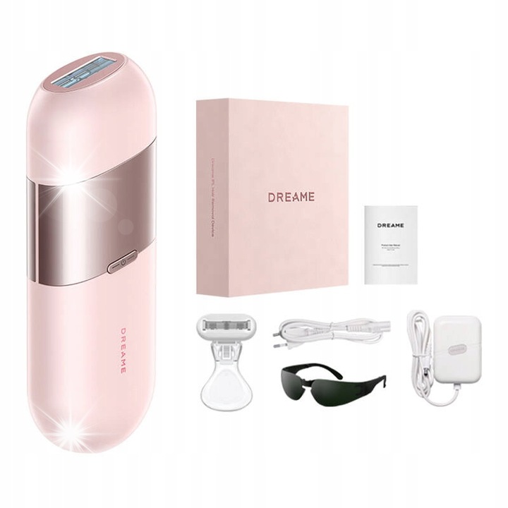 Епилатор IPL Dreame D-1186PK, 8 нива на мощност, розов, 600W