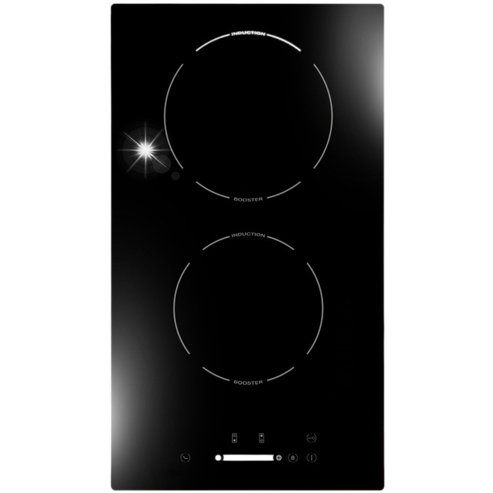 Индукционен плот Kernau KIH3212-2B, 2 зони, черен, 29x52см