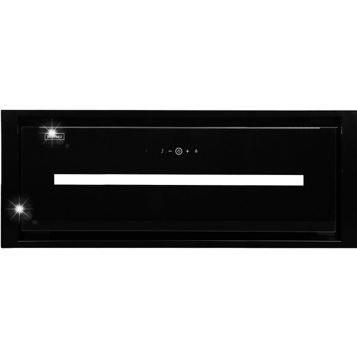 Аспиратор Kernau KBH 1390 B, 88 см, 430 м3/ч, черен, с LED осветление, 3 степени на мощност