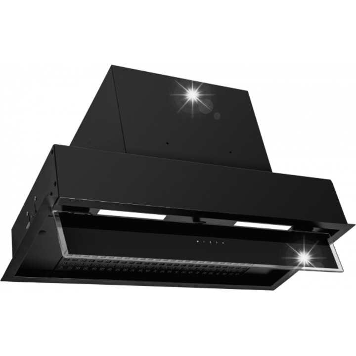 Абсорбатор за вграждане Kernau KBH 2160B, 60см, черен, 4 скорости, LED осветление