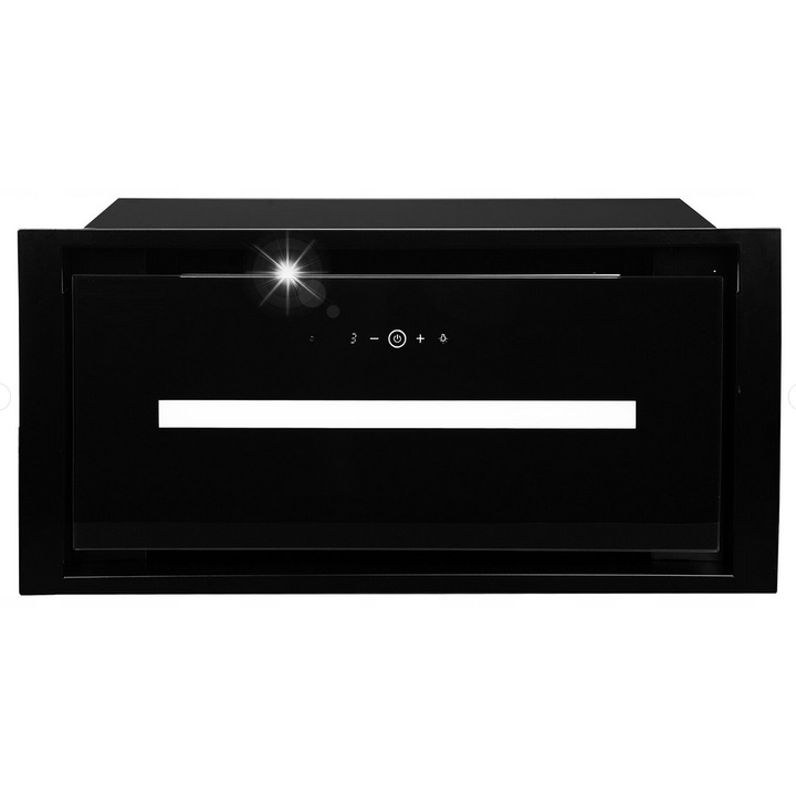 Абсорбатор за вграждане Kernau KBH 1360 B, 3 скорости, черен, 58x29x31см