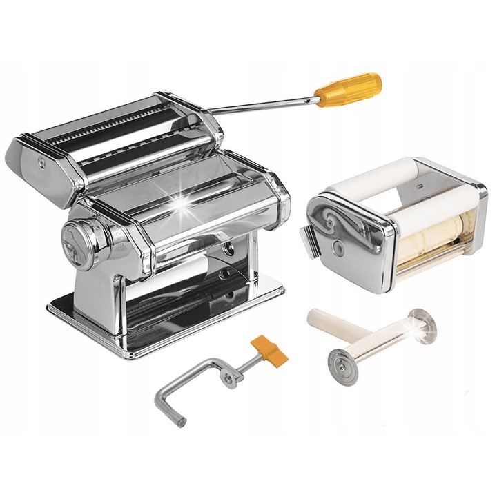 Tészta és ravioli készítő gép Maestro, 3 az 1-ben, inox, 20x21x17cm