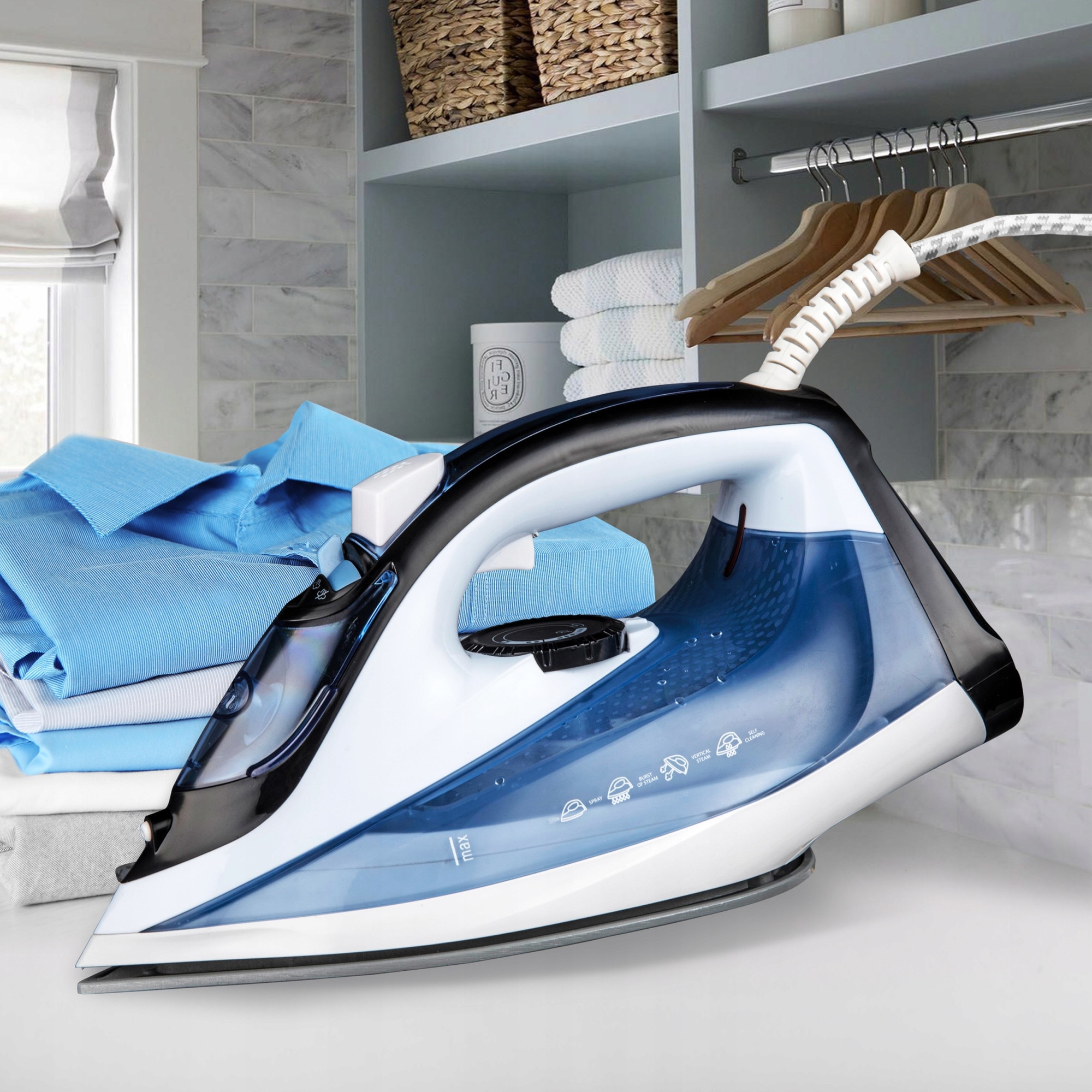 Fier de calcat cu abur Maestro MR-306C, 2200W, ceramica, 28x11,8x15cm