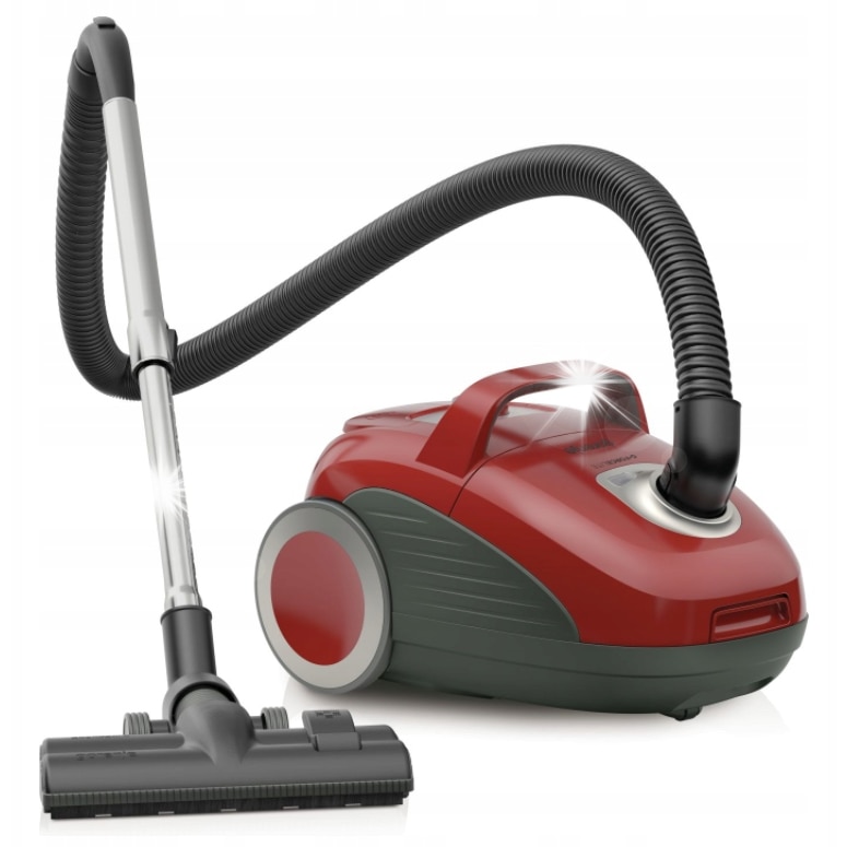 Aspirator cu sac Gorenje VCEA23GLR, 700W, 3L, rosu, 9m