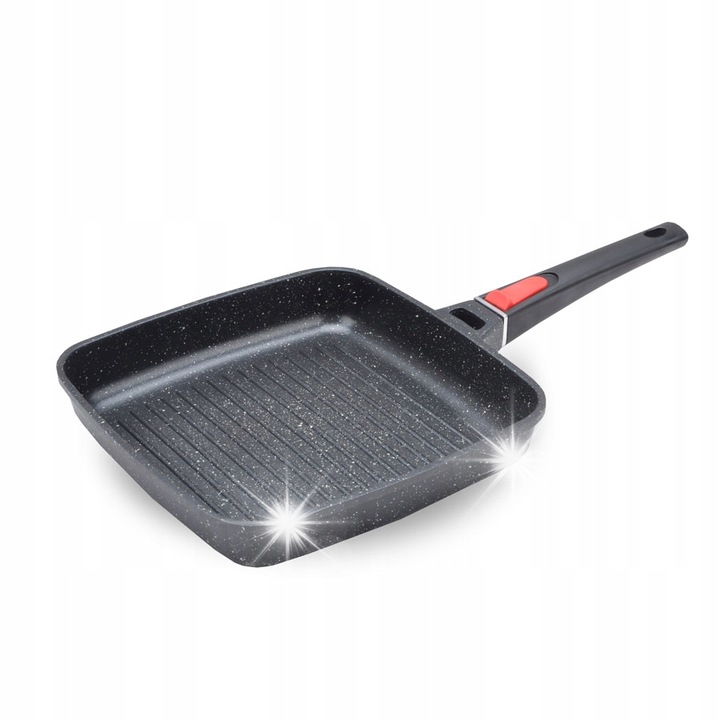 Тиган грил Maestro, 26x26 см, незалепващ, с подвижна дръжка, гранит