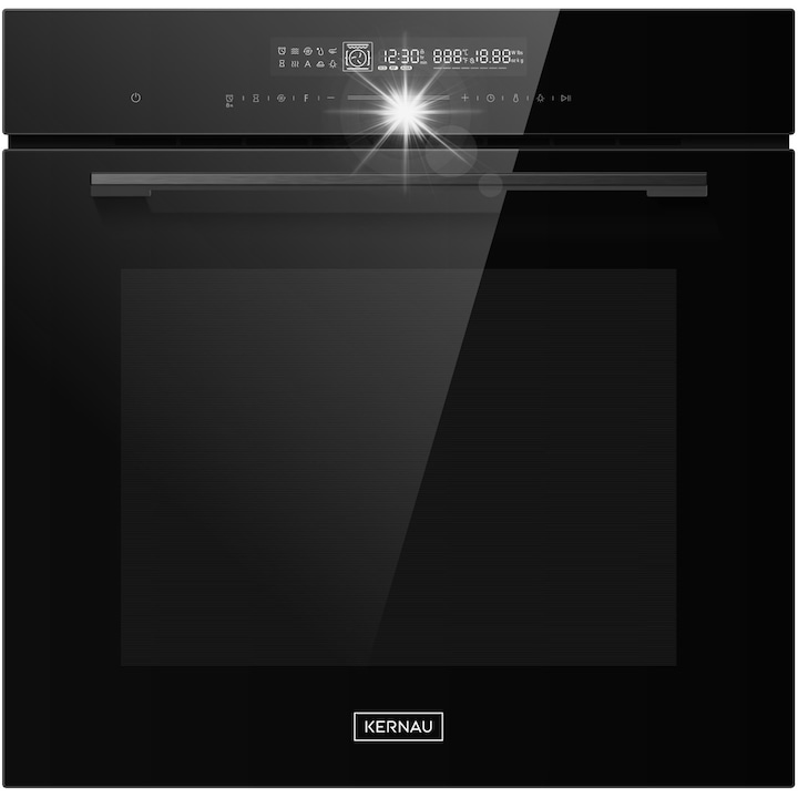Cuptor electric Kernau KBO 1371 S TC B, 60cm, 72l, 13 functii, termoobiect 3D, negru