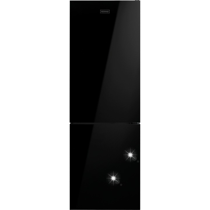 Combina frigorifica Kernau NoFrost 341l, 2 usi, 230l frigider, 94l congelator, neagra, 60x185,5cm
