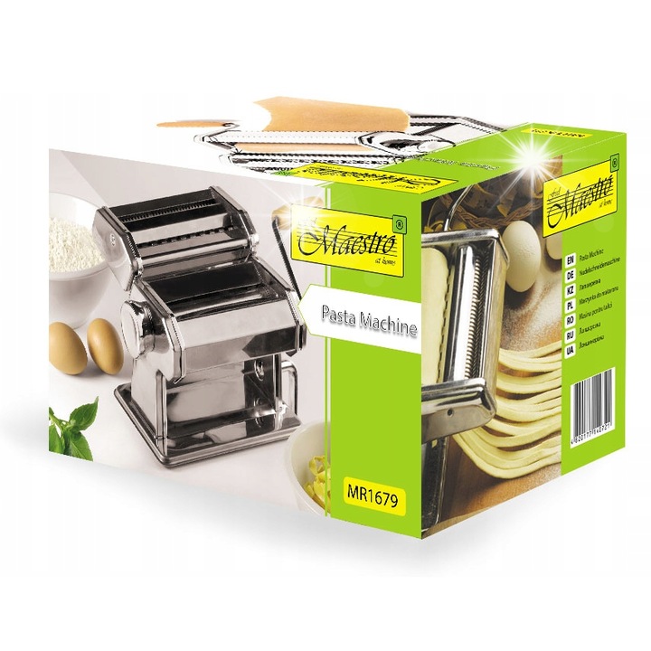 Tészta- és tésztavágó gép Maestro, 2 mm és 6 mm, rozsdamentes acél