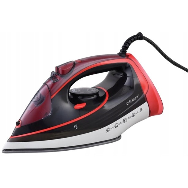Fier de calcat cu abur Maestro MR309C, 2400W, ceramic, alb, reglabil, 28x12x15cm