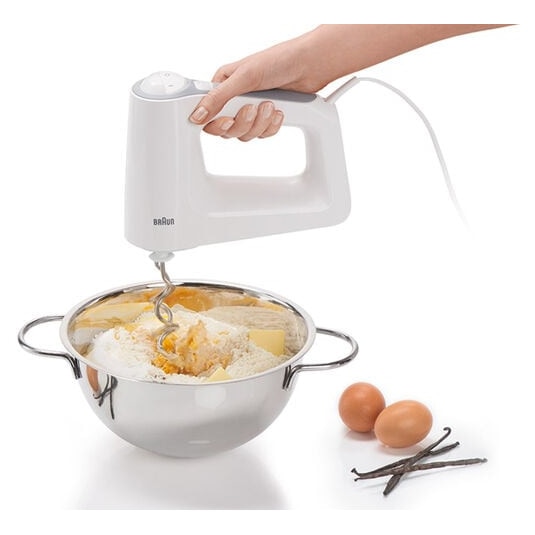 Mikser Braun MultiMix HM3100WH 500W, viteze, Turbo, alb