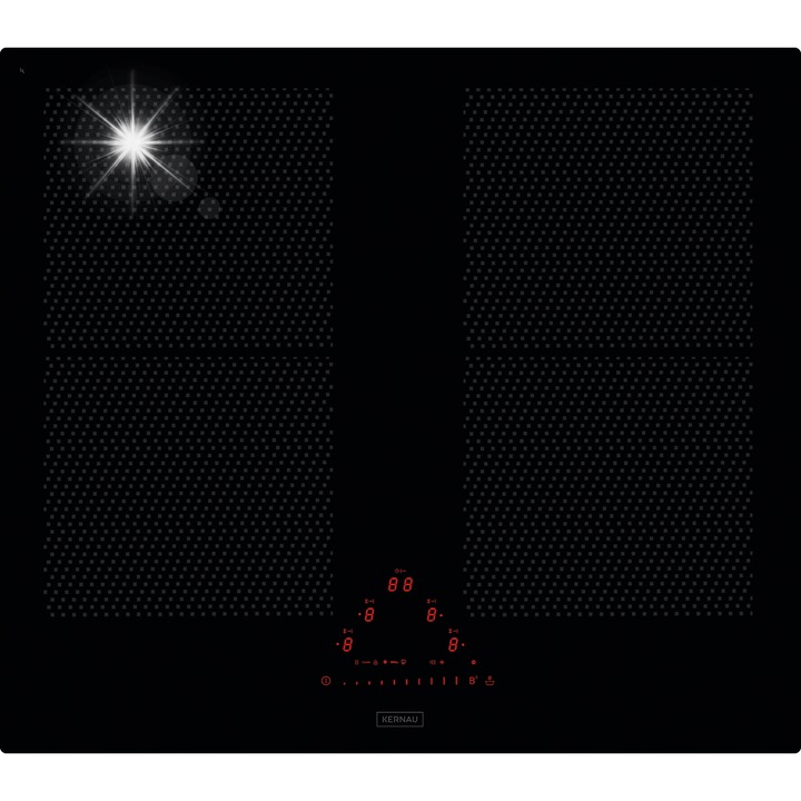 Индукционен плот KIH 6434-4B, 4 зони, 59x52см, черен, функция Booster