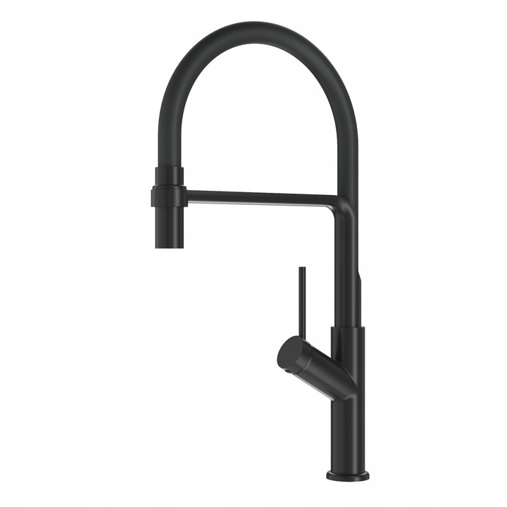 Pyramis Flexos csaptelep, rugalmas kifolyó, 360°, fekete, 460mm