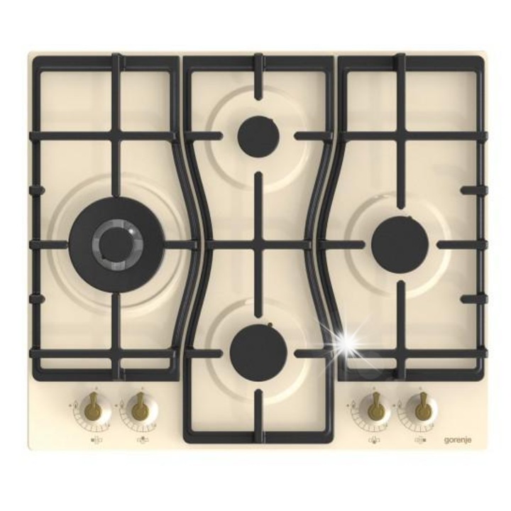 Plita pe gaz Gorenje GW6D42CLI, gratare din fonta, operare cu o singura mana, 30x45cm