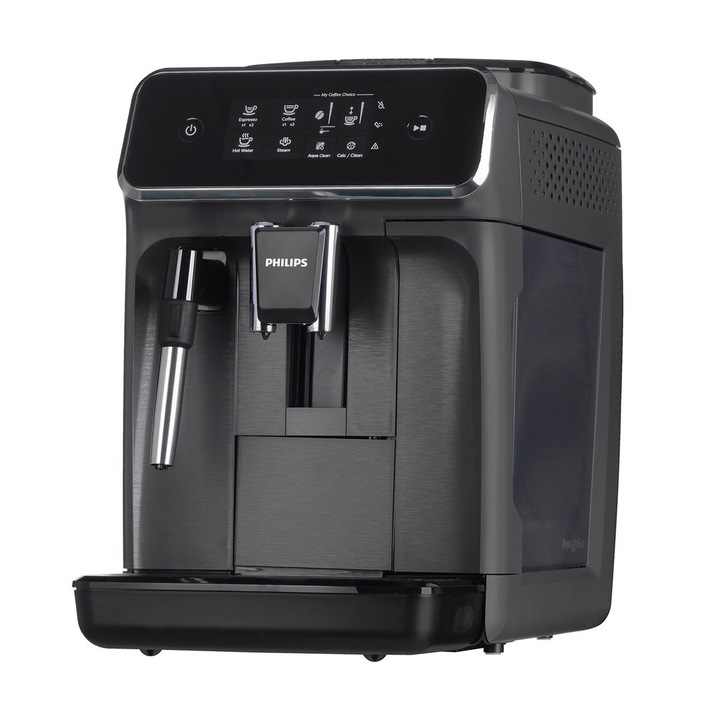 Philips 2200 EP2224/10 automata eszpresszógép, 1500 W, kávé és eszpresszó, 15 bar, 1,8 literes víztartály, fekete