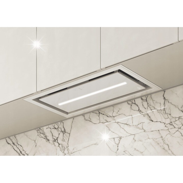 Тънък абсорбатор Ciarko Uno, 55 см, система GestureControl, осветление Warm2ColdLED, бял