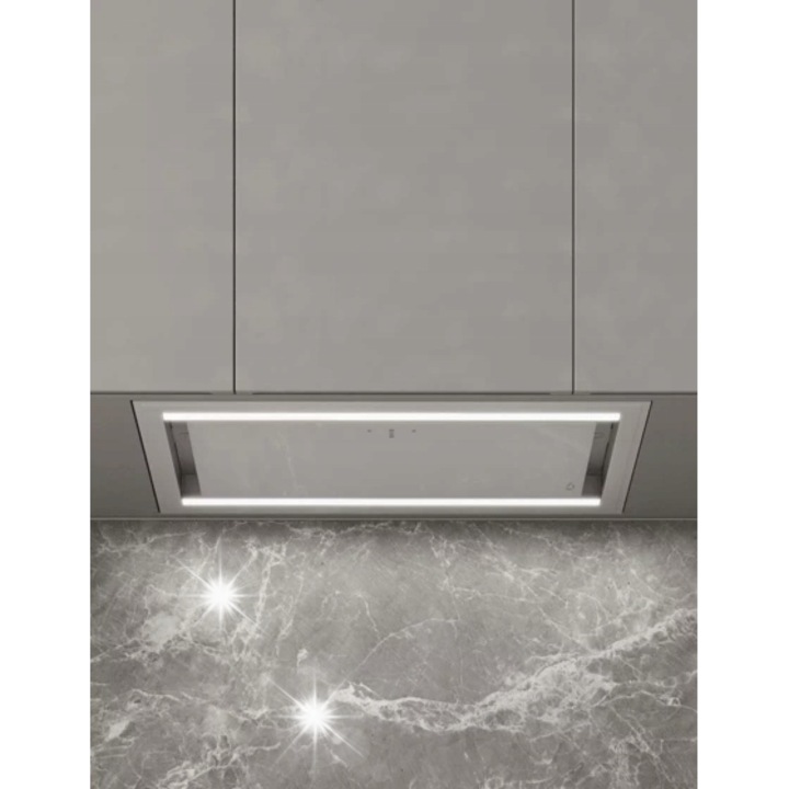 Вграден абсорбатор Ciarko Design Duo 74см, бял, 700 м3/ч, 2x LED, 265x740x290мм