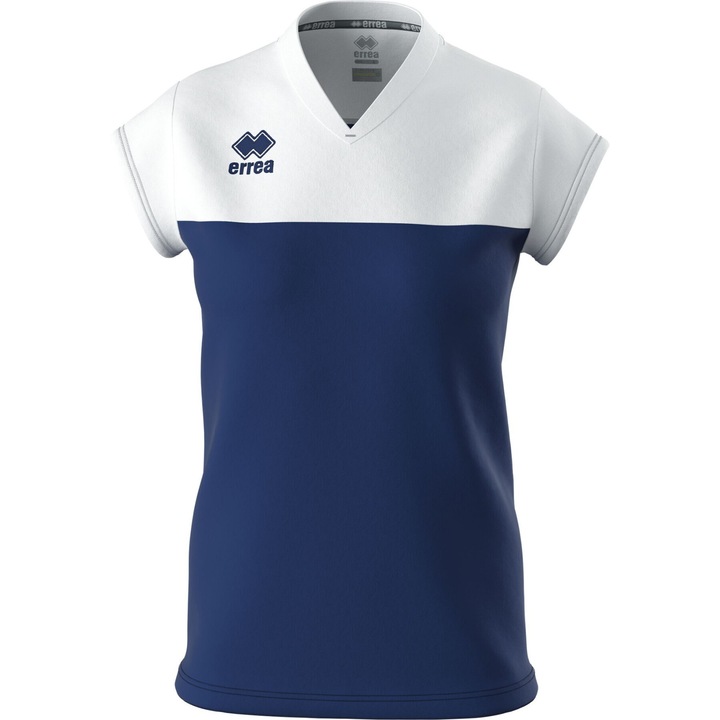 Tricou sport dama, Errea, cu maneca scurta, textil, albastru/alb