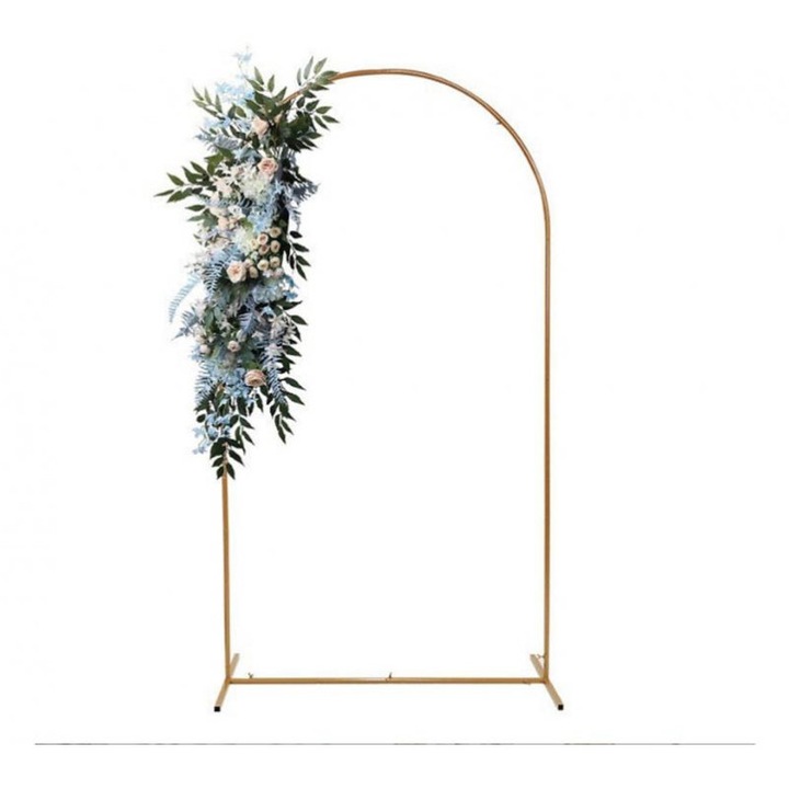 Правоъгълна рамка със златна арка за арки 120x220 см