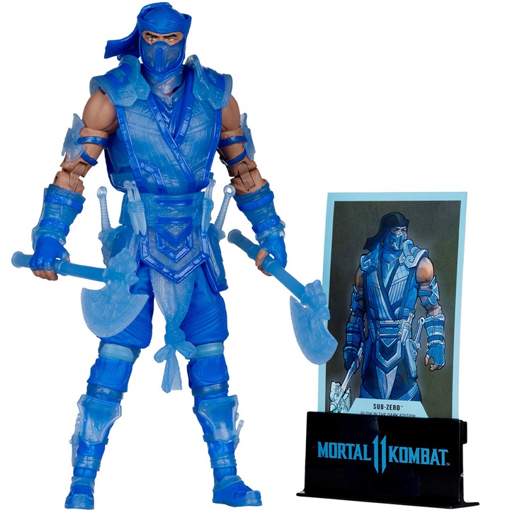 Екшън фигура Gold Label McFarlane Toys Mortal Kombat 11 - Sub-Zero светещо в тъмното издание 18 см