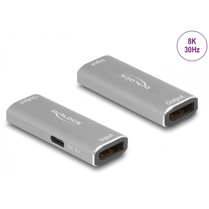 Repeater Displayport 8K30Hz/4K144Hz max. 20m, Delock 11504