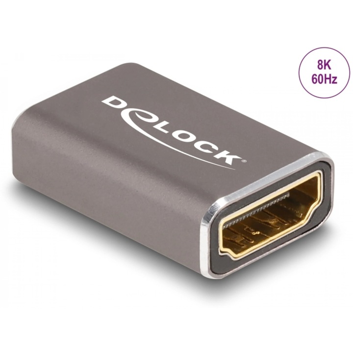 Adaptor metalic HDMI 8K60Hz M-M, Delock 60078