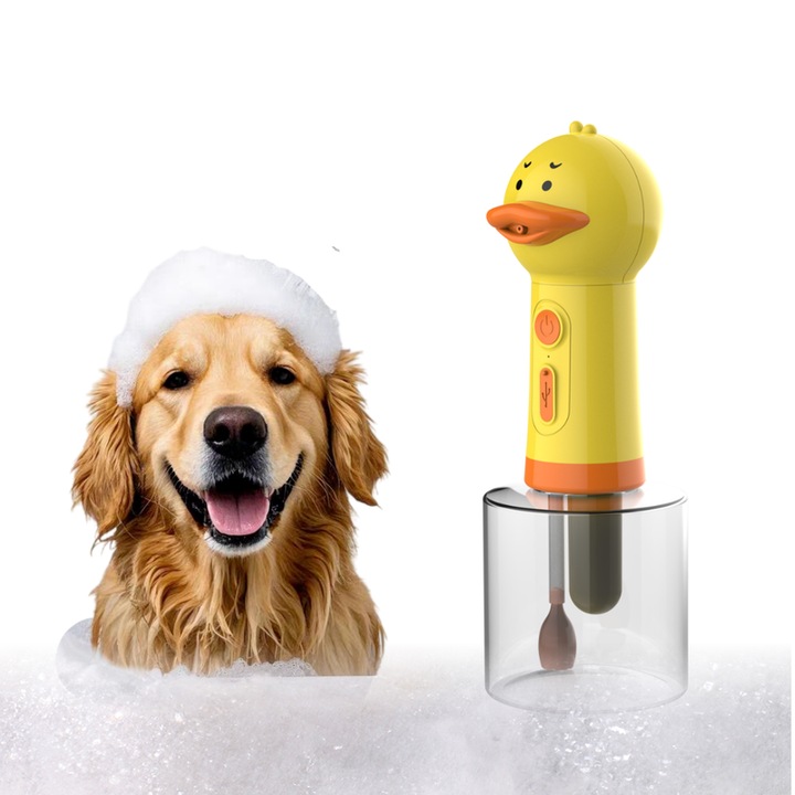 Masina automata de spuma de baie pentru animale de companie, potrivita pentru pisici si caini, poate fi folosita acasa si in magazinele de animale de companie pentru baie
