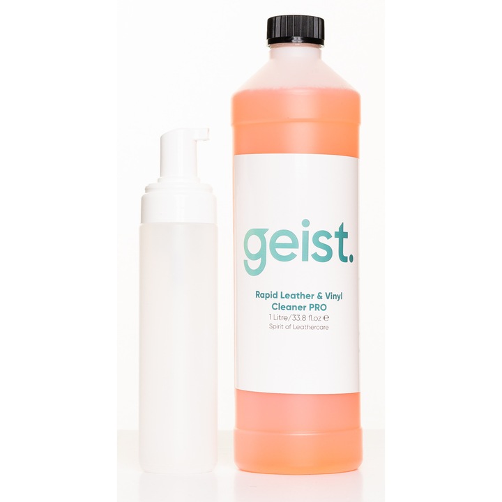 Solutie cu putere mare de curatare piele si vinilin GEIST. Rapid Leather & Vinyl Cleaner PRO, 1 L