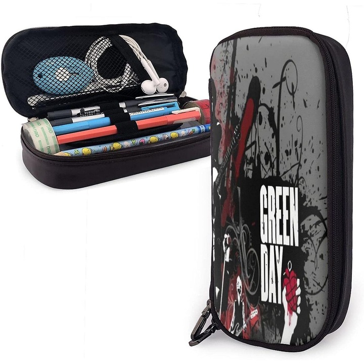 Многоцветен несесер, голям капацитет, Оксфорд, 2 джоба с цип, 22x10x5см