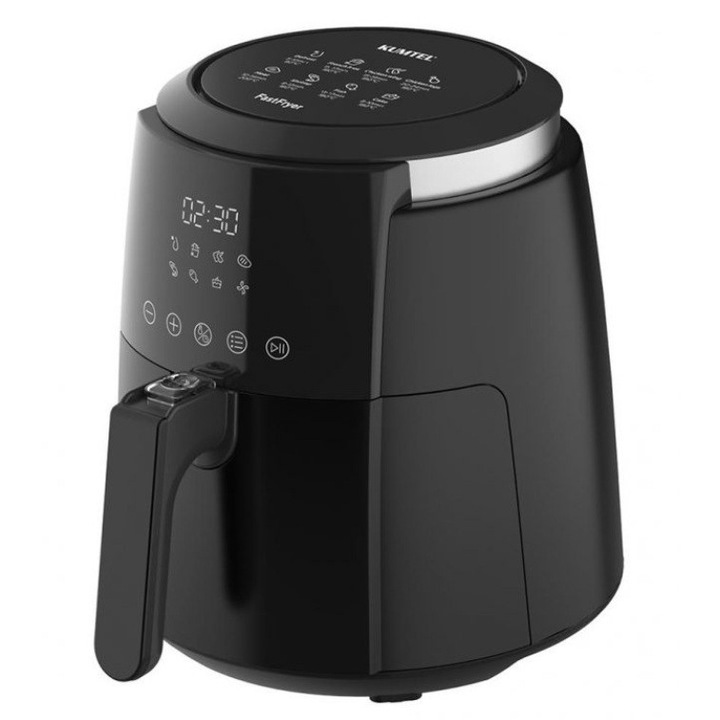 Friteuza rapida digitala Kumtel, fara ulei, 1500W, ecran digital, 4.7L, oprire automata, temperatura reglabila 200°C