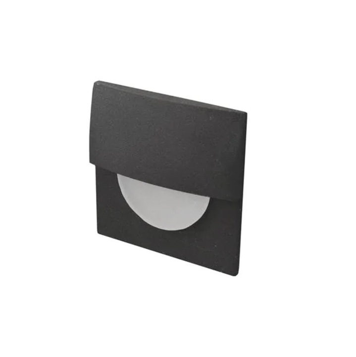 Lampa de scara, Azzardo, Sane 40, 5x5x7.5 cm, 1W, LED, culoare calda 3000K, montare incastrata pe perete, IP20, aluminiu, integrata, sursa de lumina inclusa