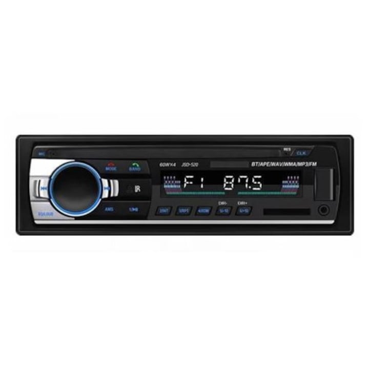 Casetofon auto cu Bluetooth, TLBShop® MP3 player 4x60W, USB, card SD, Radio, telecomanda