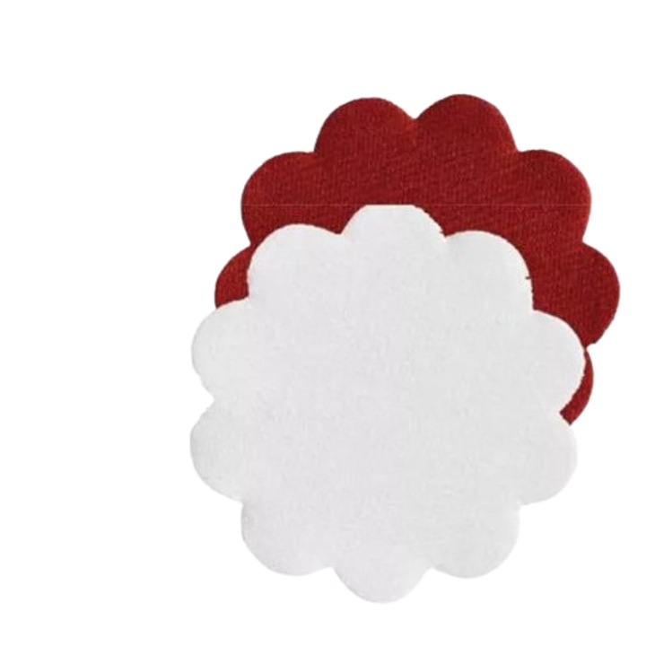 Set suport pahare Leone rotund 11, 5 cm alb 250 bucăți