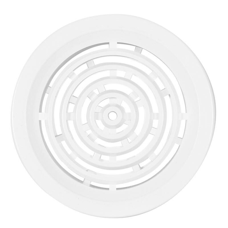 Rama de aerisire rotunda, Ø 5 cm, alb, Haco
